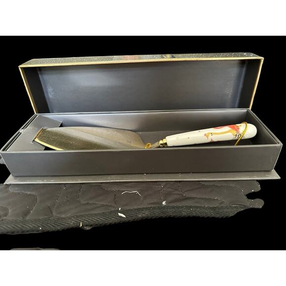 Sara Miller Portmeirion Geese Cake Server Festive Christmas New In Gift Box - Picture 4 of 12